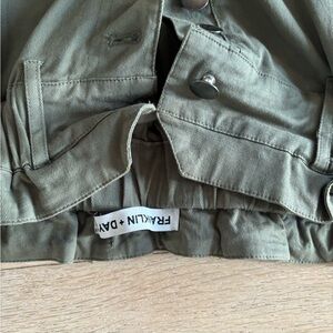 High waisted green pants